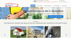 Desktop Screenshot of bauunternehmen-lange.de