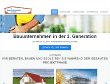 Tablet Screenshot of bauunternehmen-lange.de